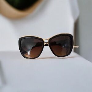 Versace Black and Gold Women's Sunglasses